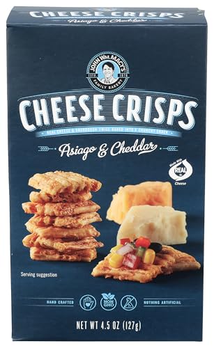 John Macys, Cheese Crisps Asiago, 4.5 Ounce