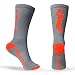 Basketball Socks Half Cushioned Crew Socks - Gray/Orange