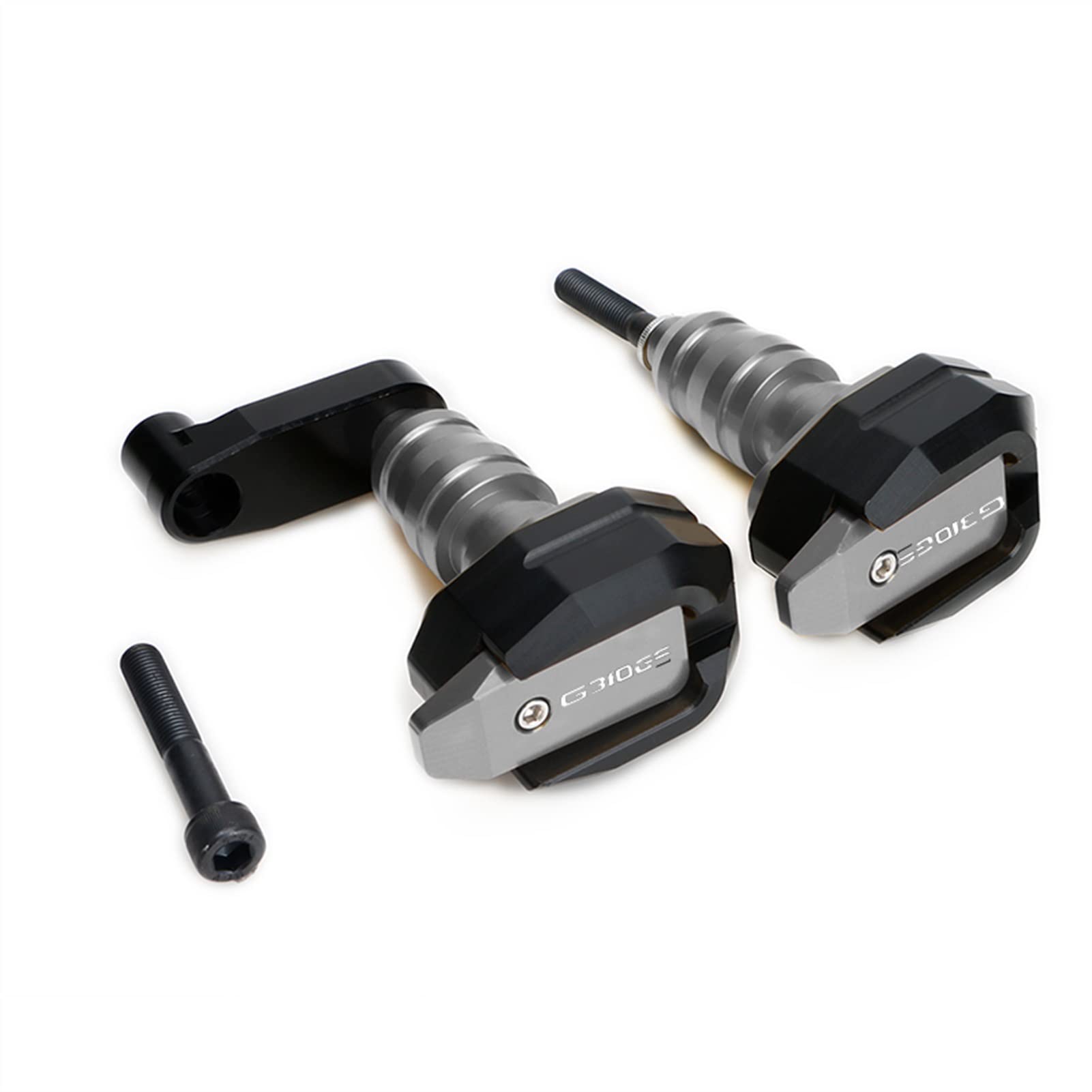 For BMW G310GS G 310 GS G310 GS 2017 2018 2019 Falling Proetection Engine Frame Silder Fairing Guard Anti Crash Pad Protector (Color : Titanium)