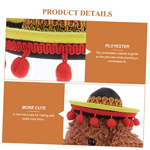 Sombrero Mexicano para Mascotas Pack 3 Piezas miniatura 4