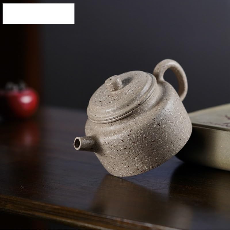 Teiere Teiere di Argilla Viola da 160 ml Pentola Fatta a Mano Minerale Grezzo Sabbia Grossa Giada Bianca Segmento Fango tè Ammollo Bollitore Zisha Teaset Teiera