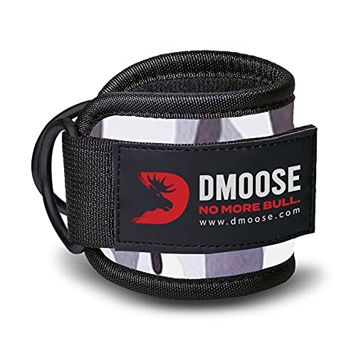 DMoose Ankle Strap for Cable Machine Attachments - Gym Ankle Cuff for Kickbacks, Glute Workouts, Leg Extensions, Curls, Booty Hip Abductors Exercise for Men Women