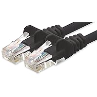 1aTTack.de 20m Cavo di Rete nero - 1x - Cat.6 Ethernet Gigabit Lan RJ45 10 100 1000 Mbit s