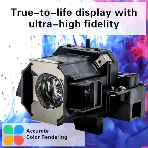 Image of V13H010L39 Replacement Projector Lamp Bulb for Epson ELPLP39 EMP-TW1000 EMP-TW2000 EMP-TW700 EMP-TW980 PowerLite Home Cinema 1080 PowerLite Home Cinema 1080UB PowerLite with Housing