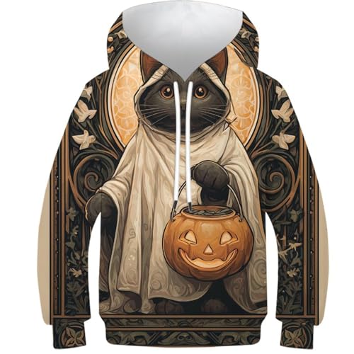 Sweat à capuche enfant Halloween pour la récolte de bonbons et l'école