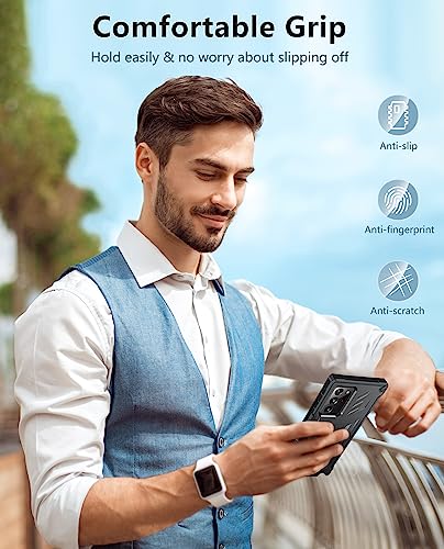 Coque Samsung Note 20 Ultra coque de protection intégrale double couche robuste noire