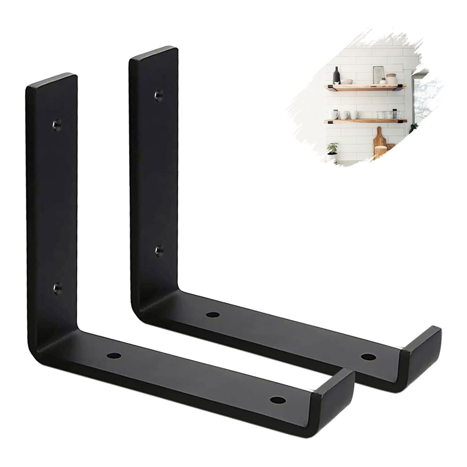 MLOQI 2 Pack Scaffold Board Shelf Brackets with Lips