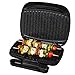 Salter Kuro Health Grill - Smokeless Electric Griddle, Non-Stick Plates, Sandwich Toaster, Drip Tray, Indoor Panini Press, Healthy Cooking, Little to No Oil, Automatic Temperature Control, EK4366MBLK