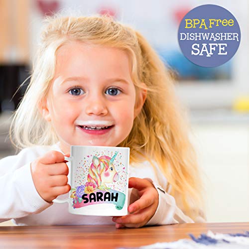 Taza Infantil Personalizada Unicornio Acuarela miniatura 2
