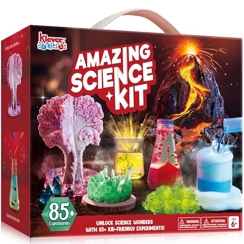 Klever Kits Amazing Science Kits- 85+ Experiments Educational Toys, STEM Activities with Erupting...