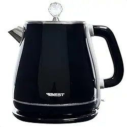 Chaleira Jarra Elétrica Colorida Colors 1.8 L Best Moderna 127V (Preta)