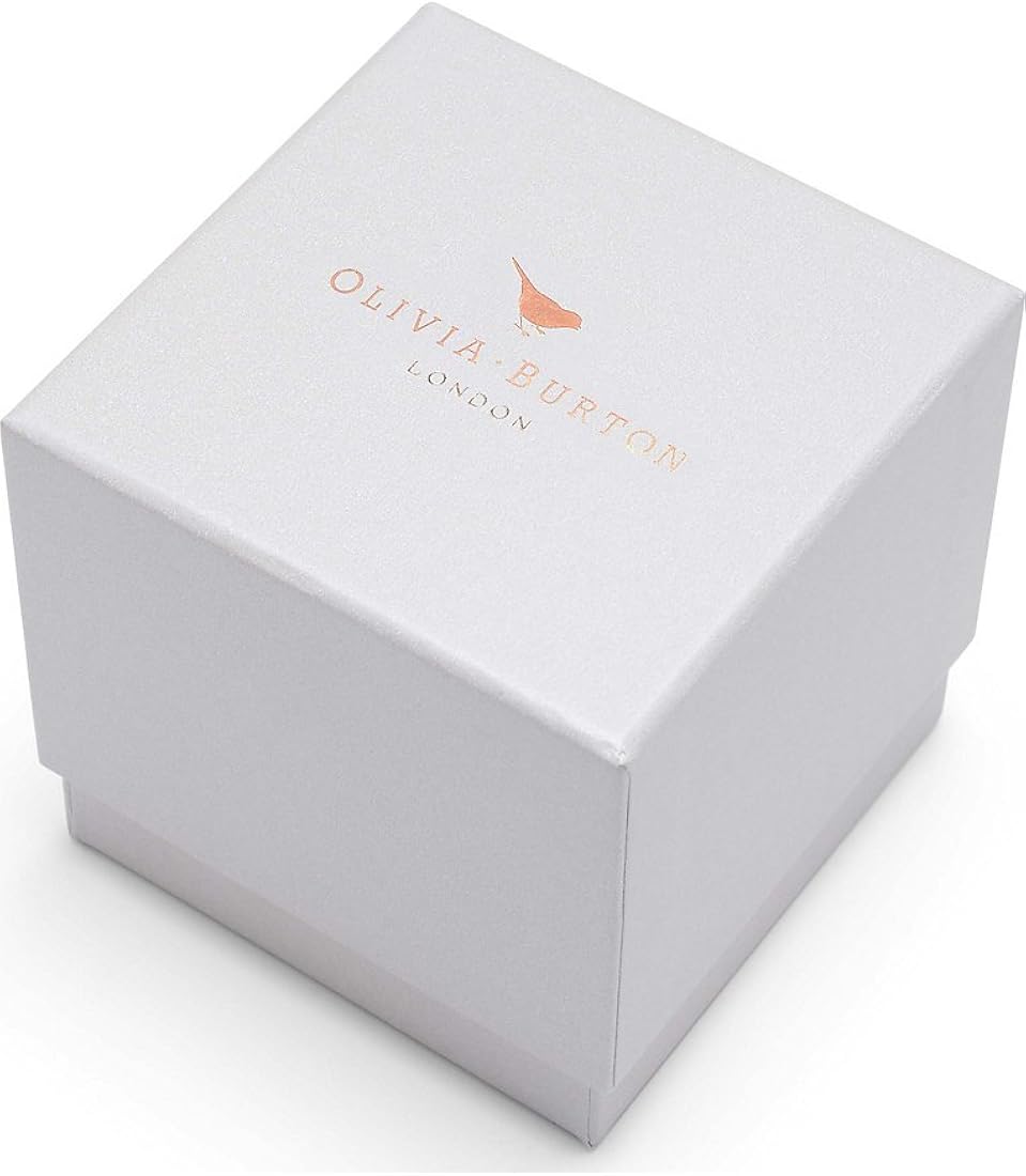 Olivia Burton - Orologio da polso analogico al quarzo, taglia unica, colore: Nero, Bracciale