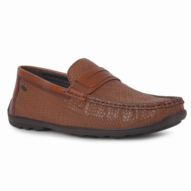 Slip On Loafers for Men | Leather Upper | Cushioned Comfortable Insoles | Lightweight Durable Sole | Casual Formal Office Shoes | Classic Everyday Smart Footwear |,-image-31