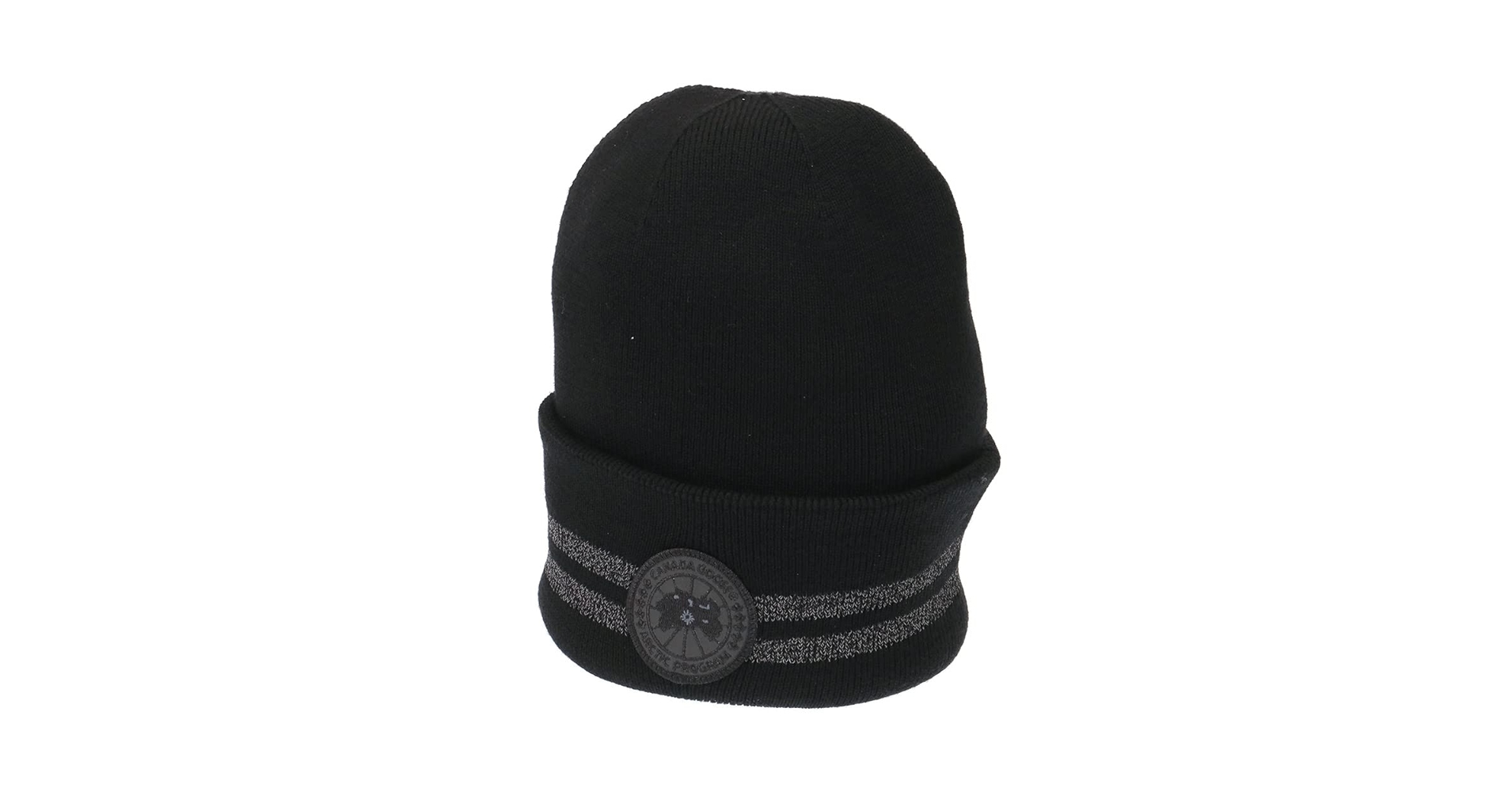 Amazon | [カナダグース] ニット帽 メンズ リバーシブル ブラック