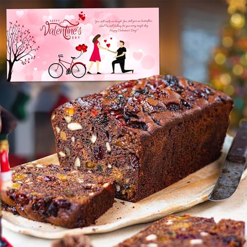 Image of WINNI - Delightful Choco Dry Nuts Cake + Gift Card Combo Pack | Handmade Eggless Chocolate Cake Box | Celebration Gift For Birthday, Anniversary, Valentine's Day, Wedding, Couple, Partner, Wife, Husband, Girls, Boys | Premium Return Gift Hamper