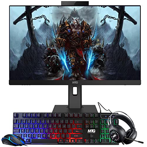 ゲーミングオールインワンPC 24インチ FHD タッチスクリーン、MTG Yama、Intel Core i5 第10世代、32GB RAM、1TB NVME | 2TB SSD、NVIDIA GT 730 4GB DDR3グラフィックス、ウェブカメラ、