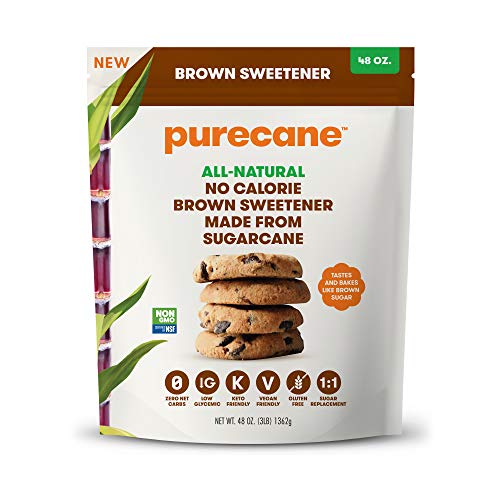 Purecane Brown Sweetener Zero Calorie, Sugar Substitute, Certified Non-GMO, 100% ...
