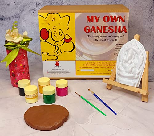 Meetakriti DIY Plantable Ganesha Idol Making Kit | Eco-Friendly 6...