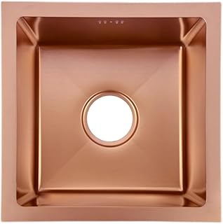 SXYKXYDL Fregadero de Acero Inoxidable de un Solo Seno, Color Oro Rosa, para Cocina bajo encimera, de un Solo Seno (Color: Oro Rosa, tamaño: 78 x 43 x 21 cm)