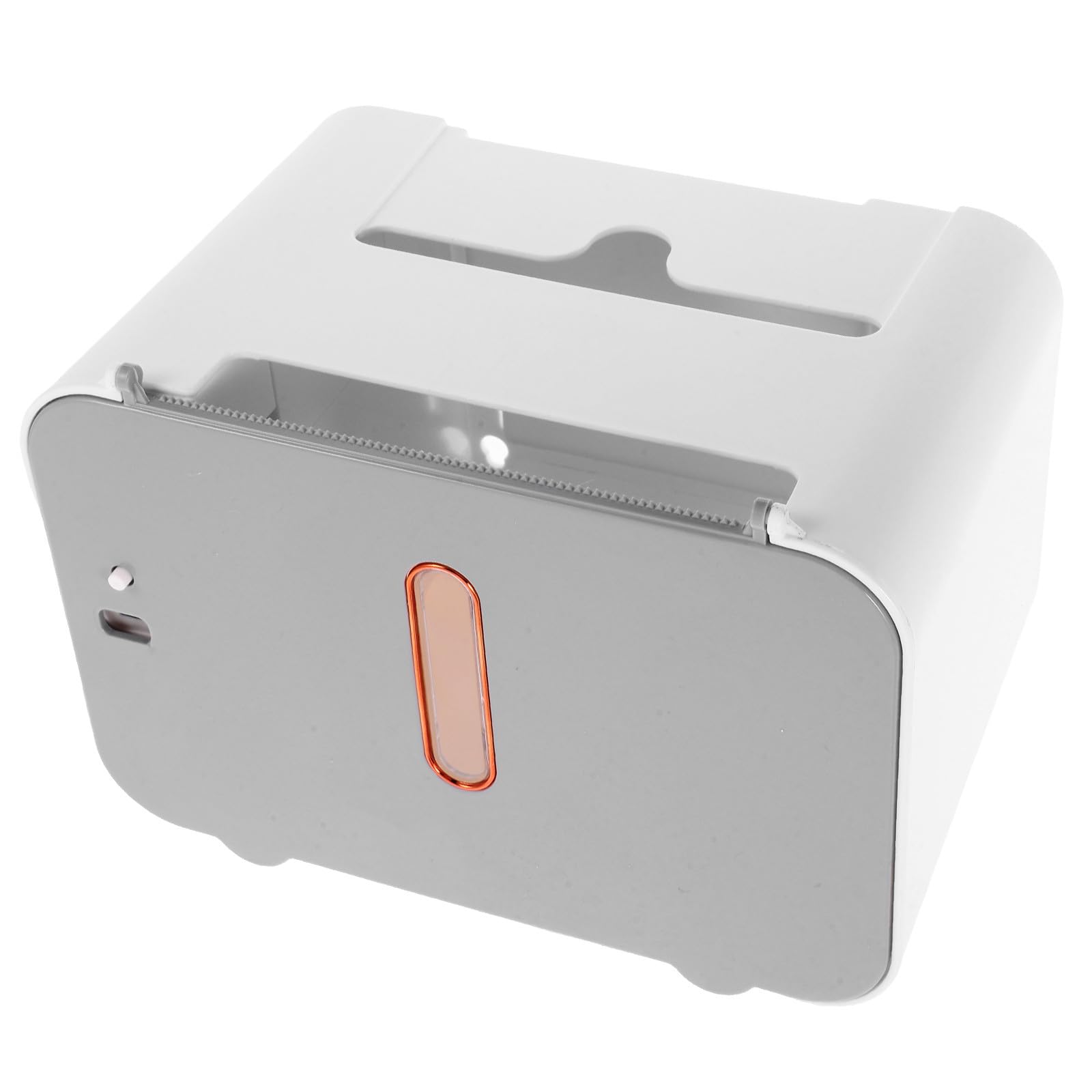Hohopeti Dispensador Automático de Toallas de Papel para Baño con Sensor sin Tocar, Montaje en Pared, Material ABS y Metal, Capacidad para Varios Rollos, Diseño Moderno y Elegante