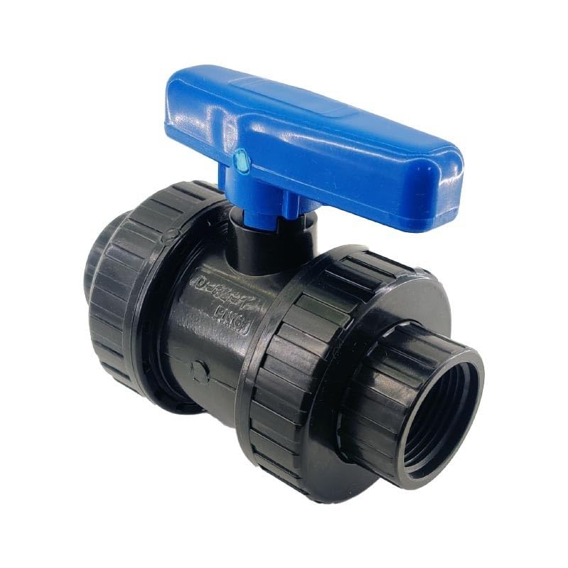 RIEGOPRO – Válvula de Esfera PVC con Rosca Hembra | Control de Paso de Agua para Riego y Tuberías de Jardín | Resistente, Fácil Instalación (1 1/4')