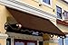 Awntech 10-Feet San Francisco Window/Entry Awning, 44-Inch Height by 24-Inch Diameter, Gray/White