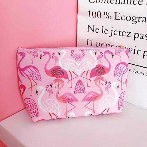 Outflower Flamingo Pattern Cosmetic Bag Wash Bag Travel Storage Bag Make Up Toiletry Bags Storage Organiser for Women, Ladies