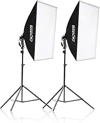 Kit Youtuber 2 Softbox 50 X 70 E27 Luz + 2 Tripés 2m