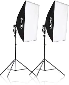 Kit Youtuber 2 Softbox 50 X 70 E27 Luz + 2 Tripés 2m