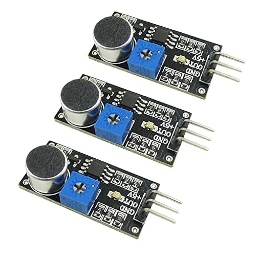 Aihasd 3 Piezas 4 v - 6 v Módulo de sensores de detección de sonido Micrófono lm393 Para arduino | Ya disponible en tu tienda friki favorita! En mundofriki.es! Aihasd 3 Piezas 4 v - 6 v Módulo de sensores de detección de sonido Micrófono lm393 Para arduino | Ya disponible en tu tienda friki favorita! En mundofriki.es!