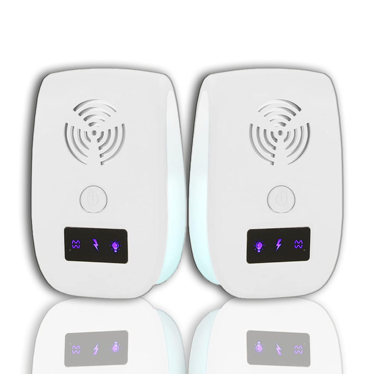 SYOSI Ultrasonic Pest Repeller Plug in - Effective Indoor Insect Control, Electronic Bug Repellent for Mosquitoes, Mice, Spiders, Roaches, Ants, Rats, Fleas, Flies (2 Pack)