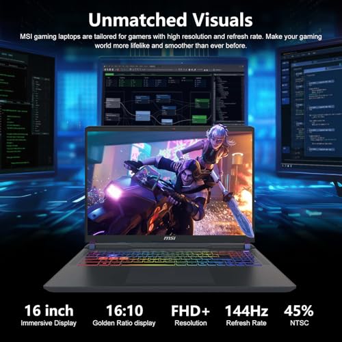 Image of msi Vector 16 16 inch FHD+ Intel Core Ultra 7 255HX 5070 Ti Gaming AI Laptop