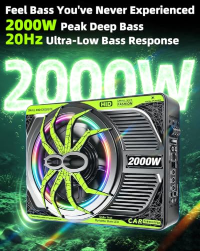 2000W 10 Inch Underseat Subwoofer and Amp Package for Deep Powerful Bass - Image 3