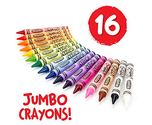 Image of Crayola Jumbo Crayons Bulk, 6 Sets of 16 Large Crayons for Toddlers & Kids, School Supplies, Gifts [Amazon Exclusive]
