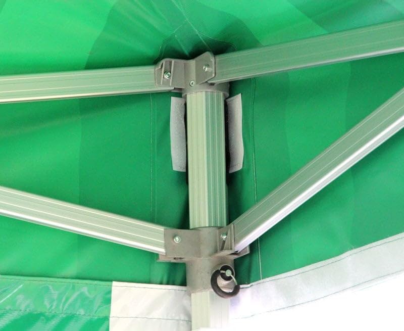 Miniatura 9 de Tienda de campaña desplegable con paredes laterales, 10 x 10 pulgadas, rayas verdes