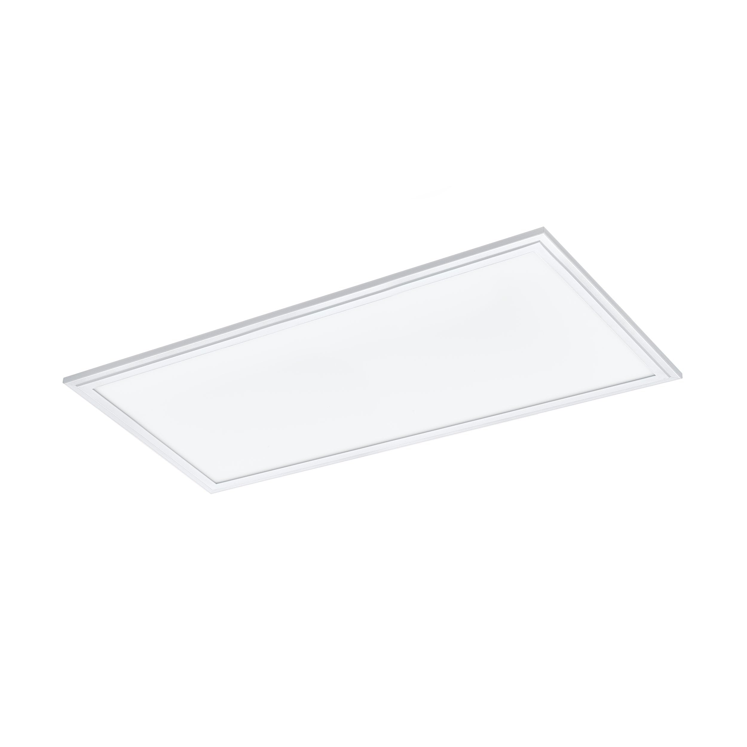 Eglo LED Plafón Bordonara, Luz Regulable Con Mando A Distancia, Lámpara De Techo Cuadrada Metálica Negro Y Plástico Blanco, Iluminación Blanco-cálido – Blanco-frío, RGB, 60x60 Cm
