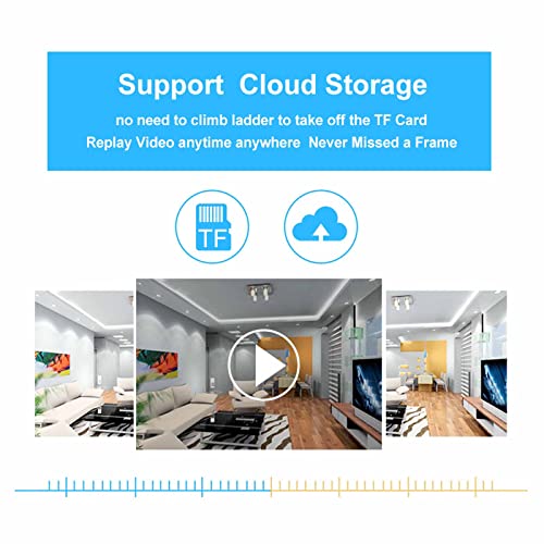 Lovskoo Security Cameras Wireless Outdoor And Indoor, Light Bulb Camera With 2Mp, 1080P Hd Video, 2.4G & 5G Wifi Camera With Motion Detection, Night Vision, Mobile Tracking Alarm #TOP4