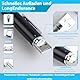 KEWAYO Pen Light, USB wiederaufladbare LED Taschenlampe mit Pupillenmaß, Edelstahl-Clip, duale Lichtquelle, Taschenlampe für Zuhause und Outdoor-Aktivitäten