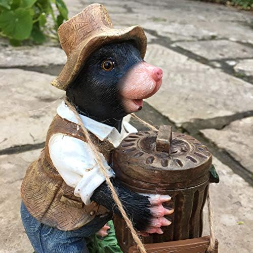 Monty Mole Resin Garden Ornament 23cm tall