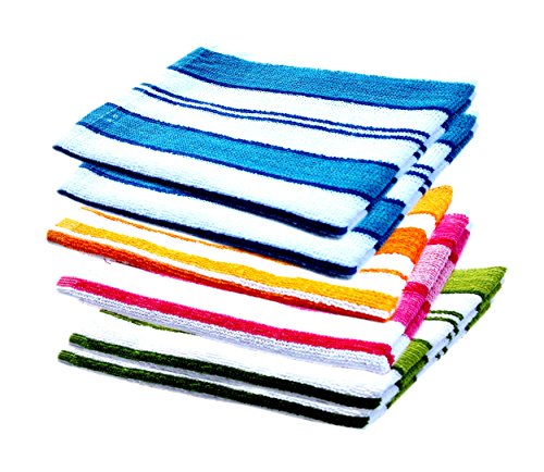 Image of Sapce Fly 100% Cotton 450GSM Gym Workout and Yoga Hand Towels (Multi Color) (Set of 6)