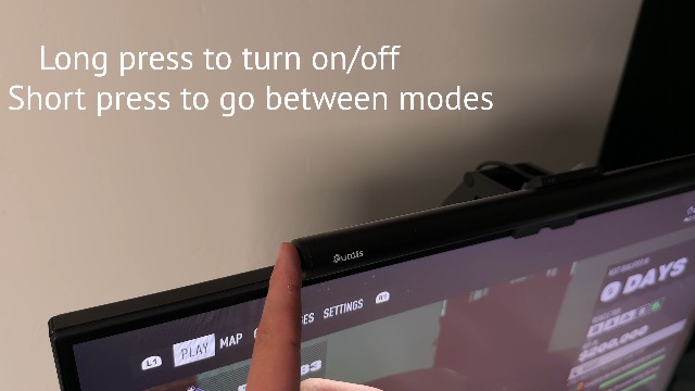Image of Quntis Monitor Light Bar 15.7 inch, 24 RGB Backlight Modes for lmmersive Gaming Ambience, 900 Lux Glare-Free Computer Screen Lamp, High CRI 95 Eye Care Desk Light for Home Office