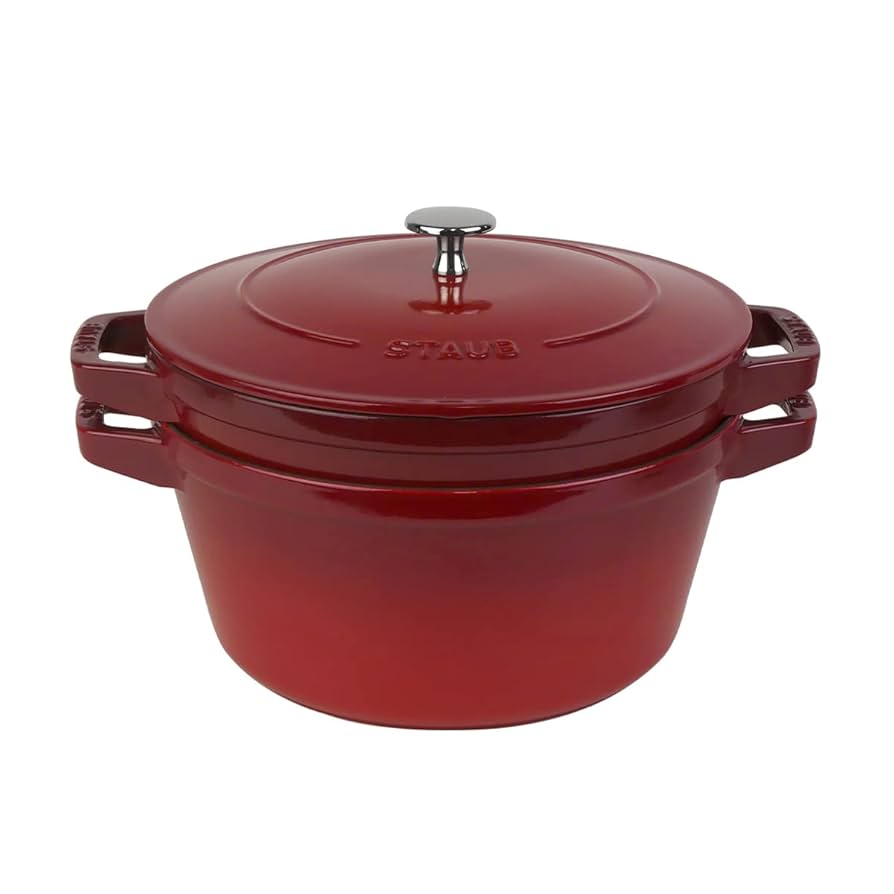 ストウブ　ココットラウンド　24cm チェリー　両手鍋　他セット ピコ・ココット 【並行輸入品】ストウブ 鍋 24cm ピコ ココット