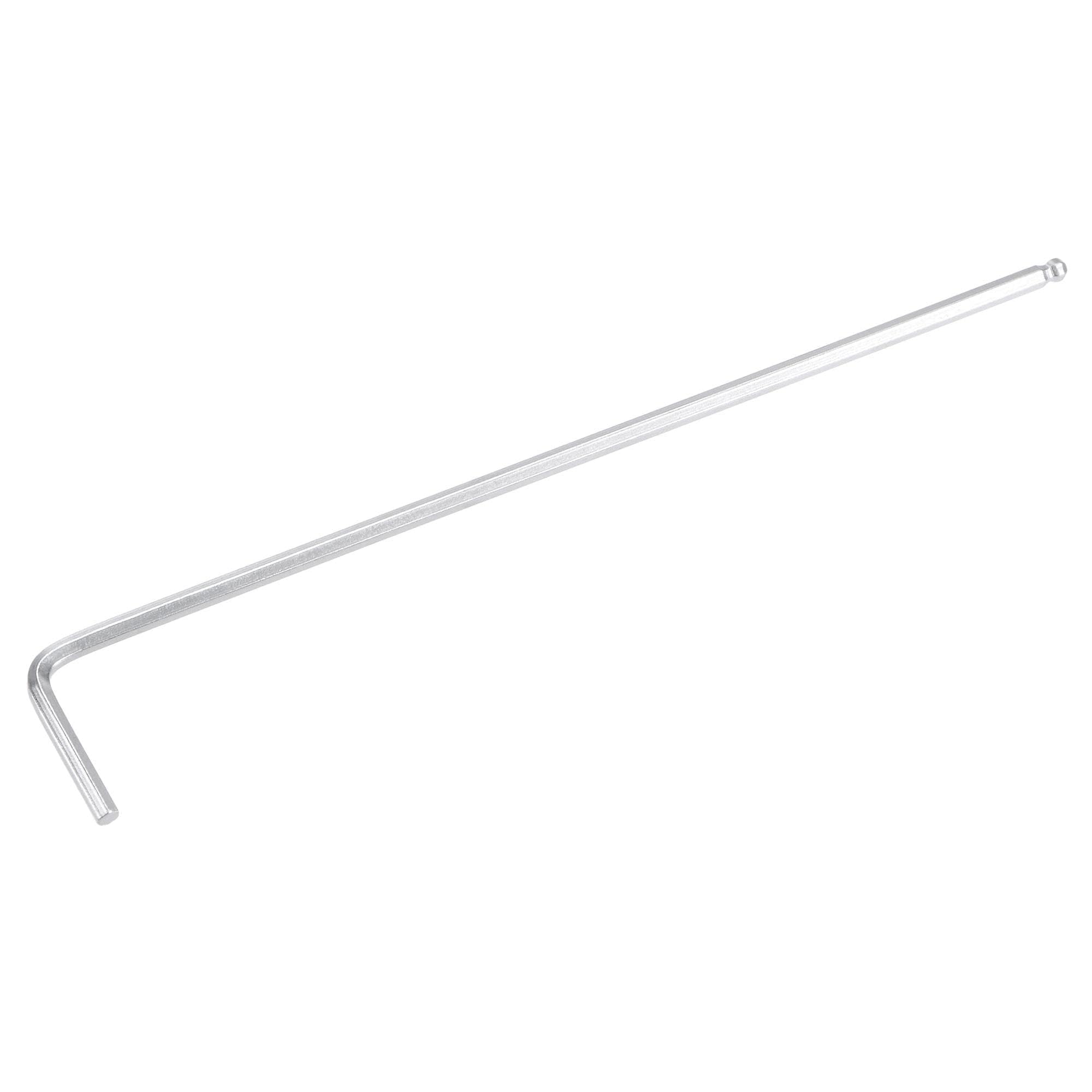 TOP-VIGOR Llave hexagonal de extremo de bola de 2 mm, llave Allen de brazo largo en forma de L para bricolaje doméstico, reparación profesional de máquinas, CR-V