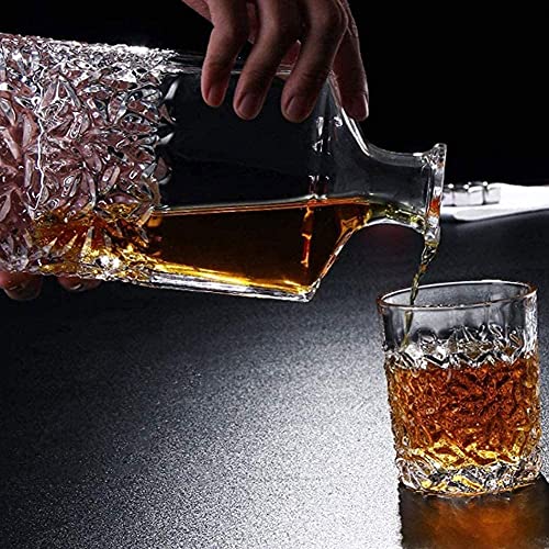 Karafset Whiskykaraf Wijnkaraf Wijnkaraf Creatief Kristalglas Wijnlikeur Wijnflesdecoratie Verzegelde Karaf Wijnfles… - Afbeelding 6