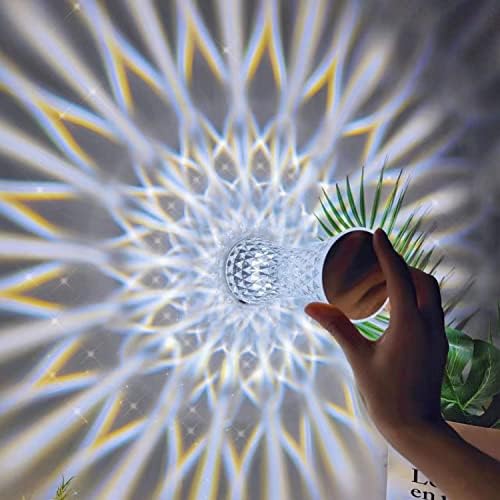 Yckeogln 16 Color Changing Crystal Table Lamp, USB Charging Acrylic Crystal Lamps, LED Night Light, Bedroom, Living Room - Image 3