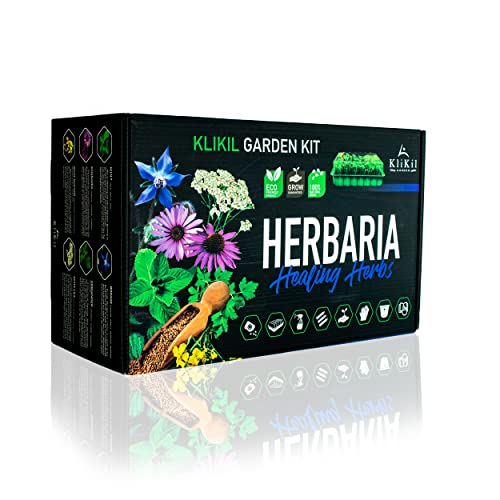 KliKil Kit Cultivo Hierbas medicinales - Herbaria regalos originales para hombre kit plantas...