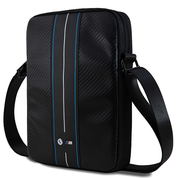 CG Mobile BMW Tasche BMTB10COMSCAKL 10" Schwarz Carbon Blue Stripes