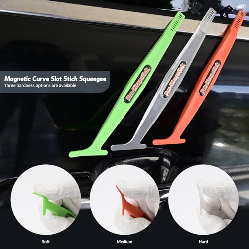 Image of EHDIS Window Tinting Tool Kit: 7pcs Magnetic Vinyl Wrap Micro Stick Squeegee, 3pcs Hardness Squeegee, 2pcs PPF Tool for Car Vinyl Film Application