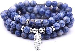 108 Bead Japa Mala Meditation Bracelet Necklace for Men or Womens Yoga Jewelry