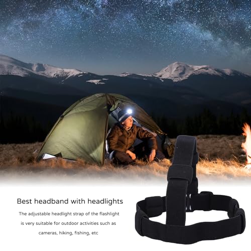 banjiabb Stirnband für Taschenlampe,Verstellbarer Kopfband,Kopfleuchten Band,Nylon Head Strap Band,Taschenlampe Kopf Gurt,Kopflampe Kopfgurtfur Outdoor Camping Wandern Angeln